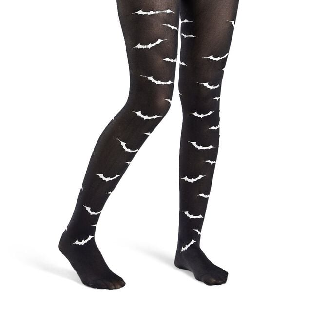 Collant Halloween adulte phosphorescent motif chauve-souris T.unique