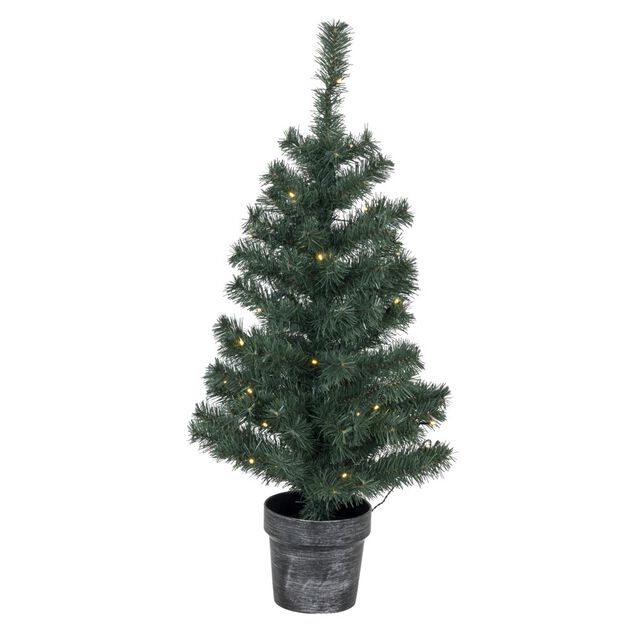 Ensemble d&eacute;co artificiel sapin lumineux X2 couronne guirlande vert