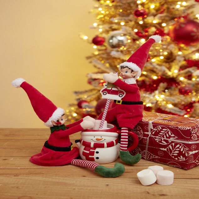 Lutin farceur fille H36cm