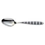 Cuill&egrave;re &agrave; soupe Losange noir et blanc