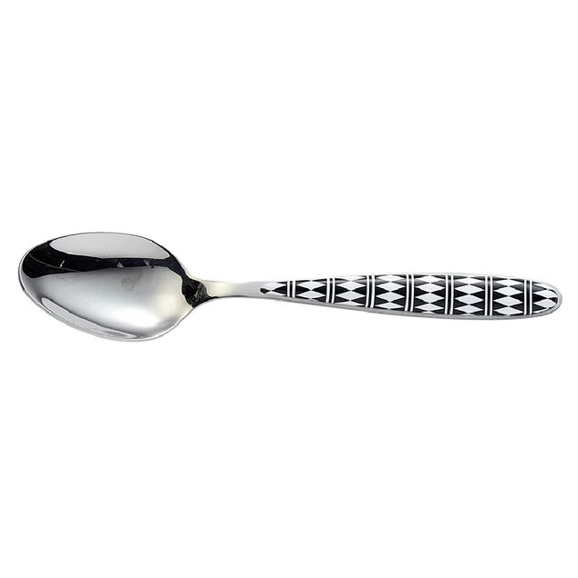 Cuill&egrave;re &agrave; soupe Losange noir et blanc