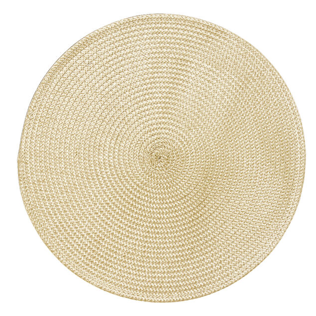 Set de table rond Ø35cm (2 modèles gris foncé ou beige)