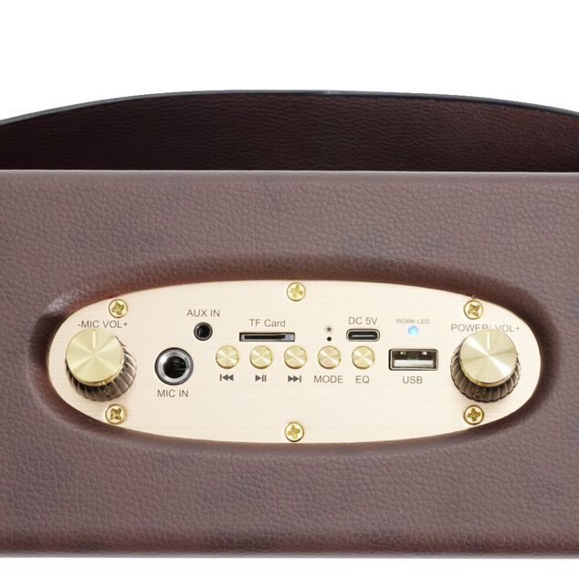 Enceinte r&eacute;tro bluetooth en bois 20W