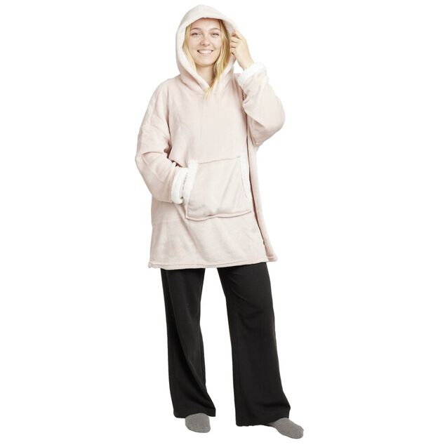 Pull plaid adulte &agrave; capuche 70xH80cm 1er prix (4 mod&egrave;les)
