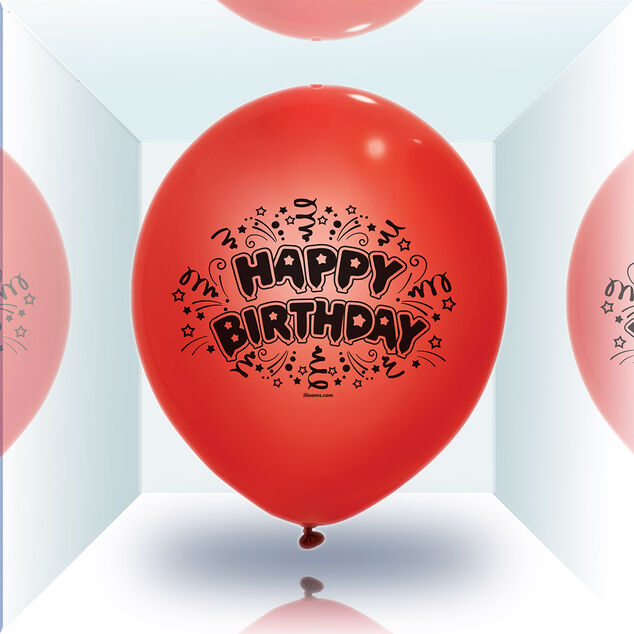 Ballon led color&eacute; Happy Birthday x 5