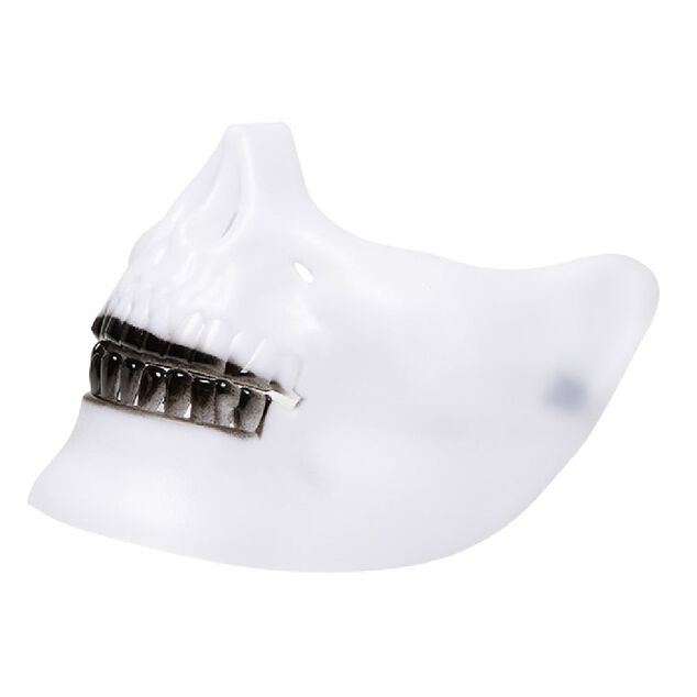 Demi masque de squelette en plastique