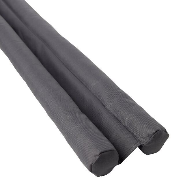 Bas de porte double &Oslash;5xL90cm polyester gris