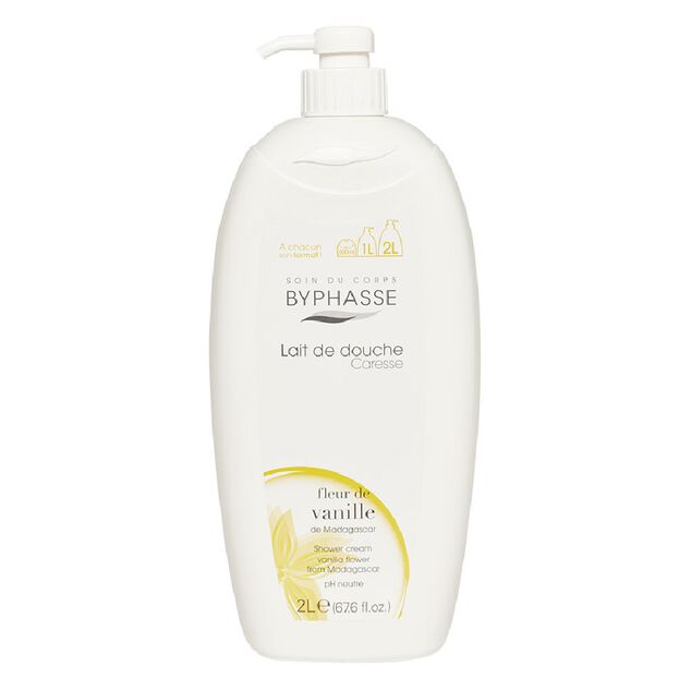 Lait de douche fleur de vanille 2L Byphasse