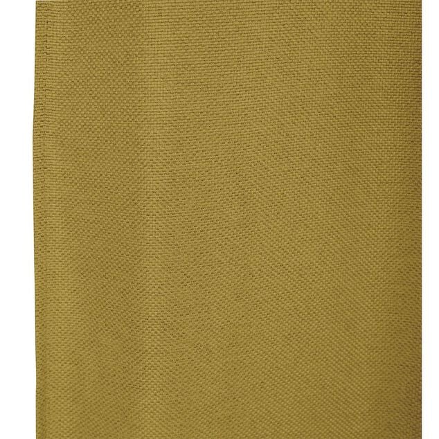 Rideau occultant effet tram&eacute; jaune 140x240cm