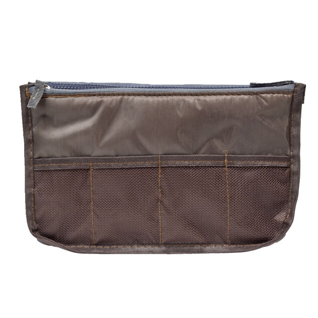 Trousse de toilette marron 27x10xH15cm