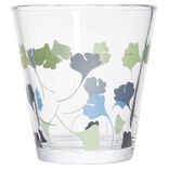 Gobelet verre x3 motif fleurs 25cl