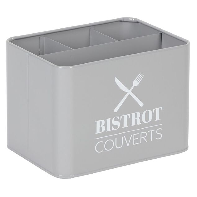 Range couvert BISTROT en métal gris