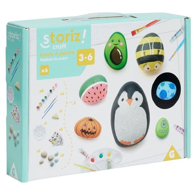 Activit&eacute; galet &agrave; d&eacute;corer x6