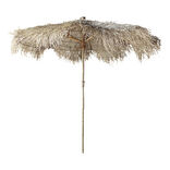 Parasol centr&eacute; Laos &Oslash;270xH245cm bambou et plamier