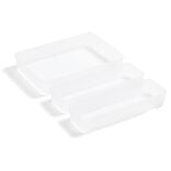 Lot de 3 bo&icirc;tes de rangement pour tiroirs
