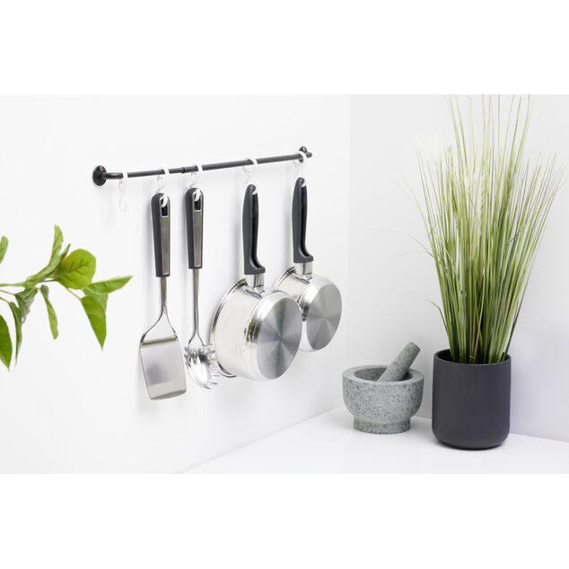 Crochet de suspension forme 8 plastique blanc 4 pièces 3x6,5cm