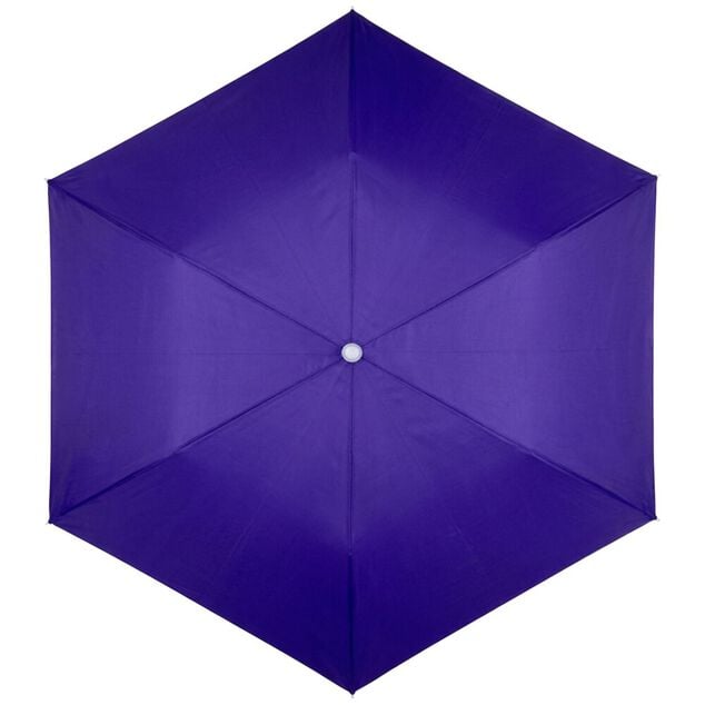 Parasol de plage UPF 50+ toile color&eacute;e &Oslash;140xH175cm (2 mod&egrave;les bleu ou jaune)