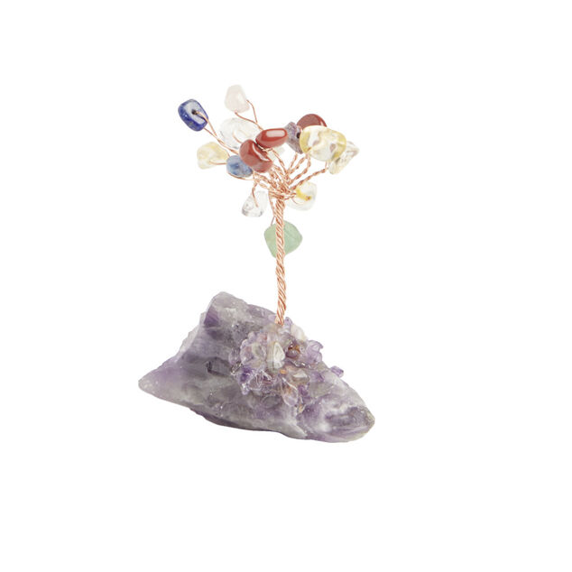 Arbre de vie en pierre naturelle sur Druse H8cm - 2 mod&egrave;les
