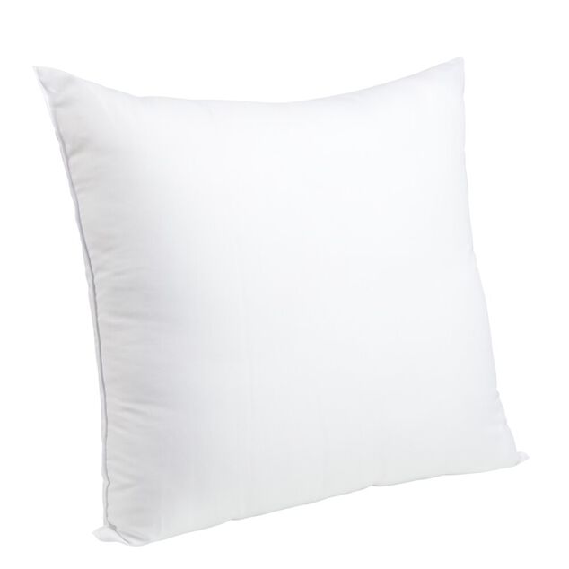 Oreiller carr&eacute; 60x60cm moelleux blanc