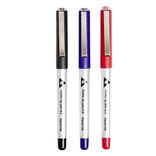 Stylo gel encre liquide noir bleu rouge x3