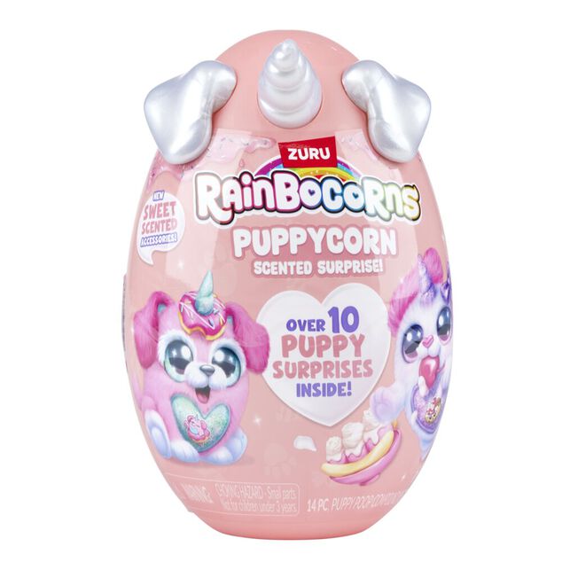 Oeuf surprise Rainbocorns Puppycorn H19,4cm (plusieurs mod&egrave;les)