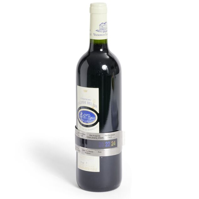 Thermom&egrave;tre &agrave; vin en contour bouteille