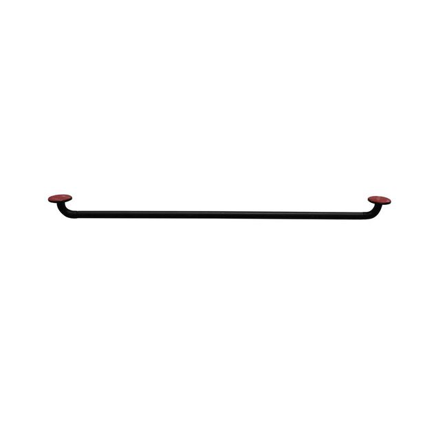 Tringle &agrave; vitrage auto adh&eacute;sive Extensible M&eacute;tal Noir 40-70 cm