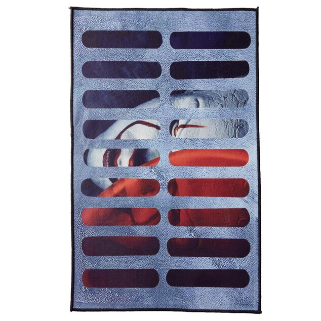 Tapis d'entr&eacute;e clown enferm&eacute; Halloween