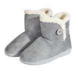 Chaussons bottes fourr&eacute;es femme grises - pointure 36 &agrave; 41