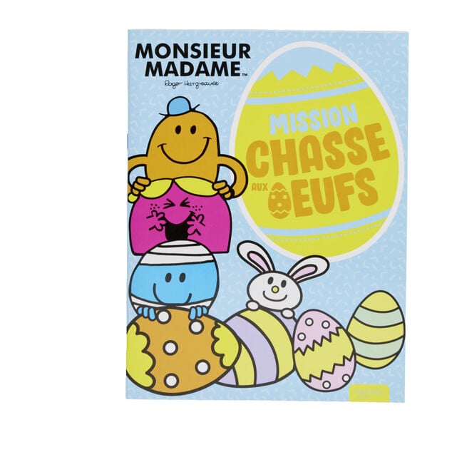 Livre d'activit&eacute;s Monsieur Madame Mission chasse aux oeufs 20 pages