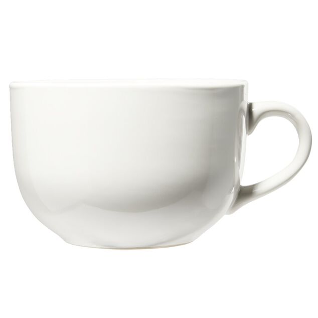 Bol jumbo Madrid en fa&iuml;ence blanc &Oslash;13xH8,5cm 700ml