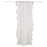 Rideau à volant 140x240cm coton gris