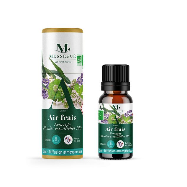 Synergie d'huiles essentielles bio air frais Mess&eacute;gu&eacute; 10ml