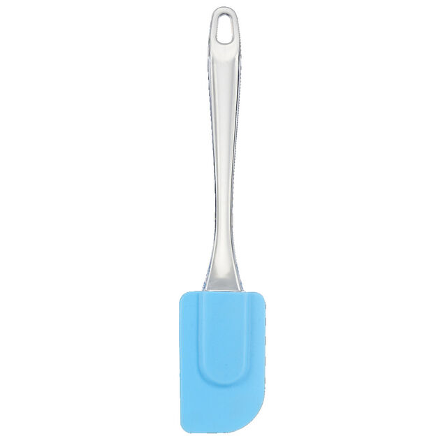 Spatule de cuisine en silicone et plastique bleu L23cm