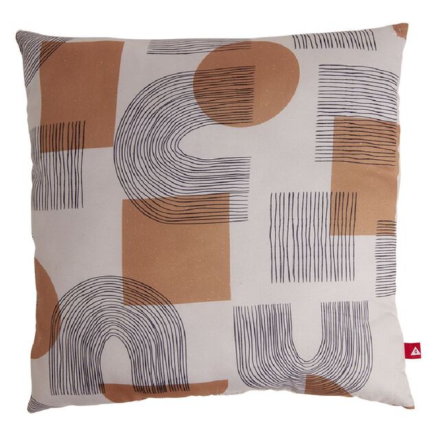 Coussin carr&eacute; imprim&eacute; 38x38 cm