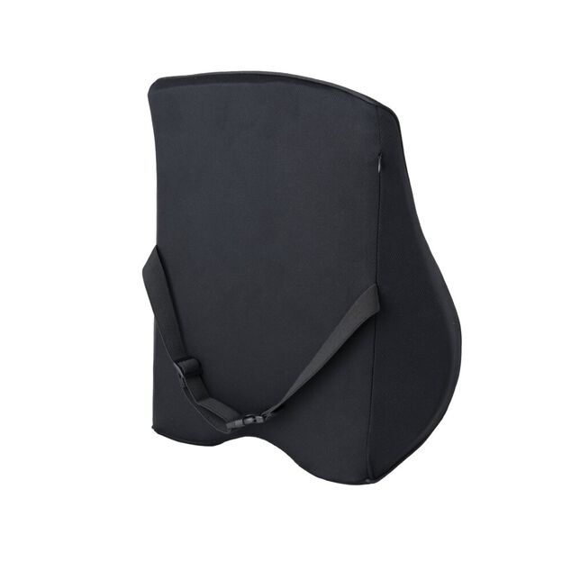 Dossier lombaire chaise de bureau m&eacute;moire de forme noir 43x11xH39,5cm