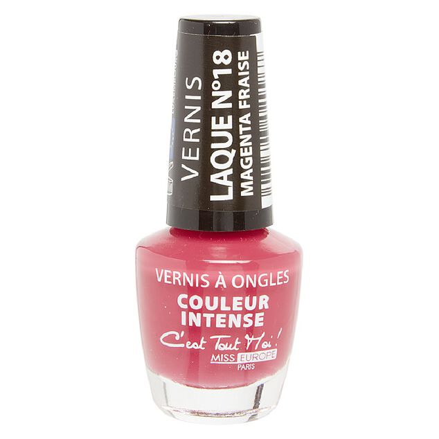 Vernis &agrave; ongles laqu&eacute; magenta n&deg;18