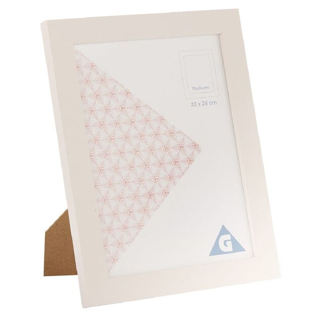 Cadre photo rose 22x28cm pour photo 18x24cm