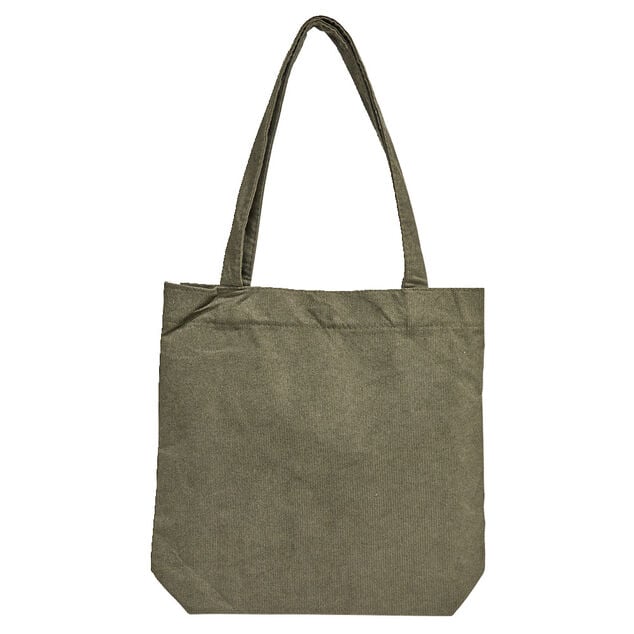 Tote bag velours c&ocirc;tel&eacute; 34x8xH32cm (3 mod&egrave;les)