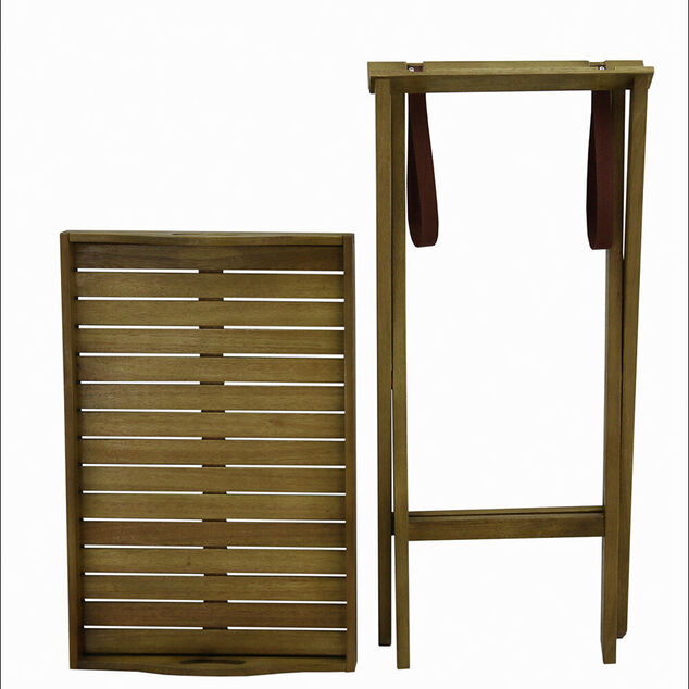 Desserte jardin Bali pliable marron 60x45xH75cm