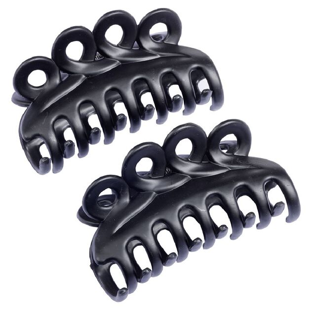 Pince noir mat L9cm x2