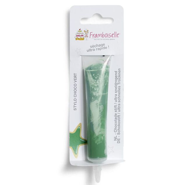 Stylo &agrave; p&acirc;tisserie choco vert Framboiselle 25g