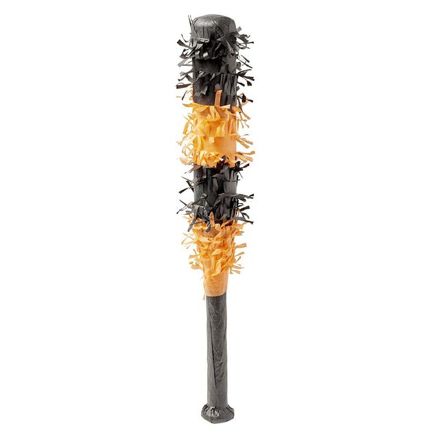 B&acirc;ton pour pi&ntilde;ata Halloween froufrou orange et noir
