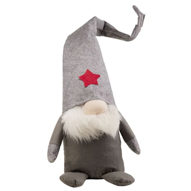 Gnome &agrave; poser gris &Oslash;10xH75cm