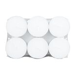 Bougie chauffe-plat 9H x6 ronde blanche