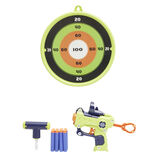 Pistolet avec 8 fl&eacute;chettes en mousse 18x4xH16cm