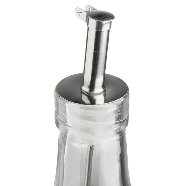 Huilier en verre avec bouchon inox