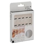 Kit faux ongles motif moustache 24 pi&egrave;ces