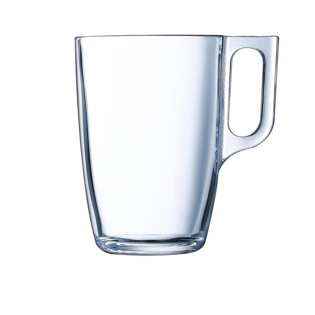 Mug transparent en verre temp&eacute; lisse Luminarc 32cl