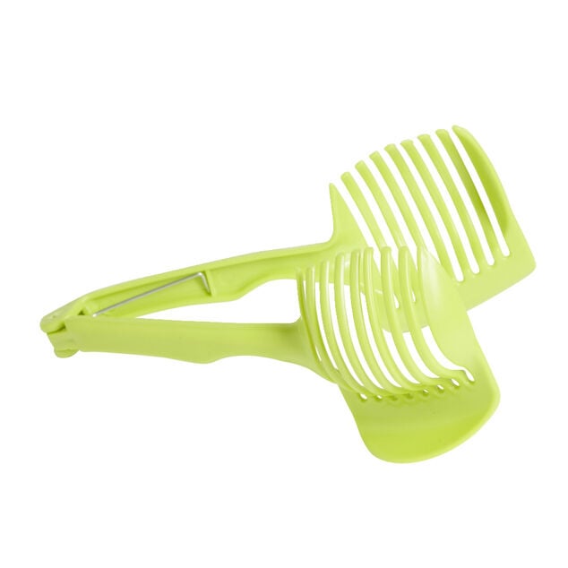 Pince d&eacute;coupe l&eacute;gumes plastique vert L18,5cm